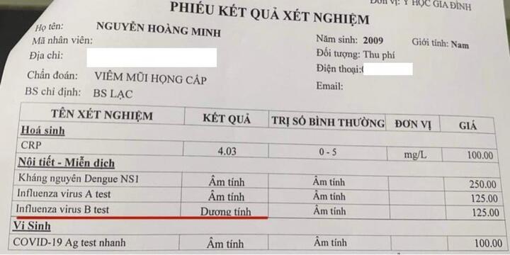 Cúm B có nguy hiểm? - 1