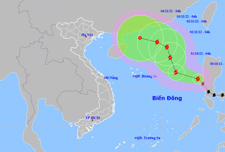Bão Nalgae vào Biển Đông, xu hướng mạnh dần lên - 1