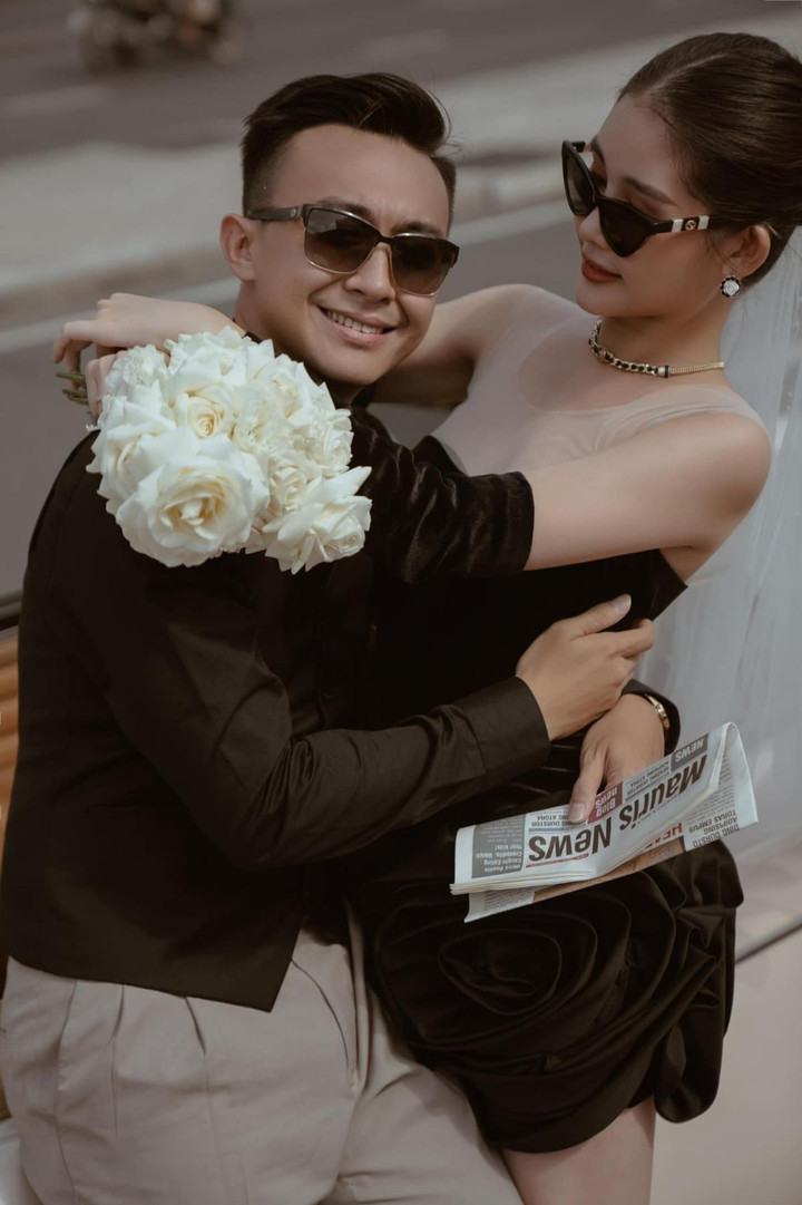 Hoa hậu Lê Âu Ngân Anh duyên dáng với áo dài trắng, tình tứ bên chú rể - 7