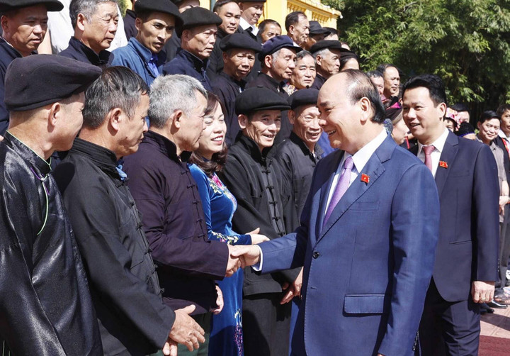 Chủ tịch nước gặp mặt người tiêu biểu trong đồng bào dân tộc tỉnh Hà Giang - 9