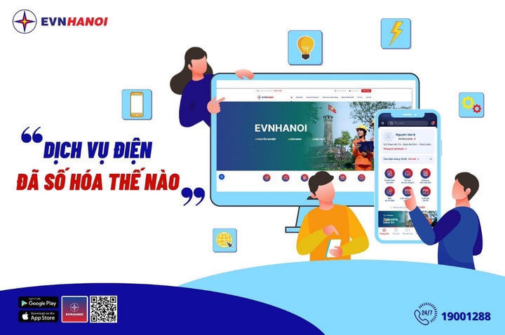 EVNHANOI: Ứng dụng công nghệ số vào công tác kinh doanh và dịch vụ khách hàng - 1