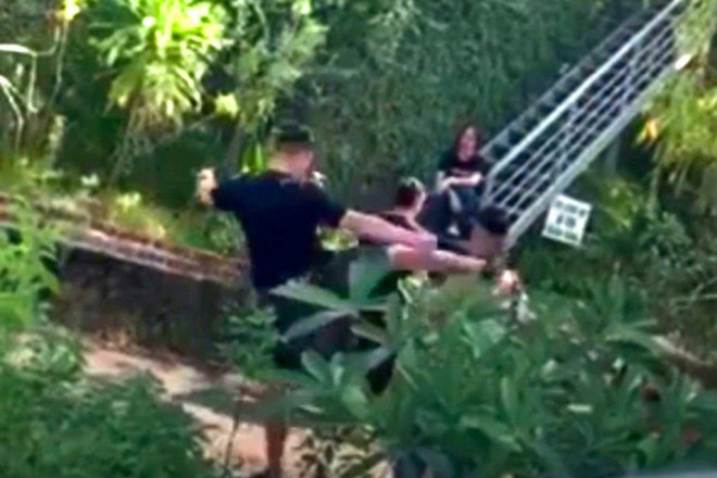 Nghi đánh chết chó, nhân viên quán cà phê bị 4 người đánh nhập viện - 1