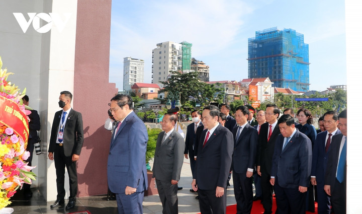 Thủ tướng Campuchia Hun Sen chủ trì Lễ đón chính thức Thủ tướng Phạm Minh Chính - 8