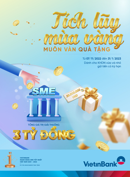 3 tỷ đồng dành tặng nghiệp SME gửi tiền tại VietinBank - 1