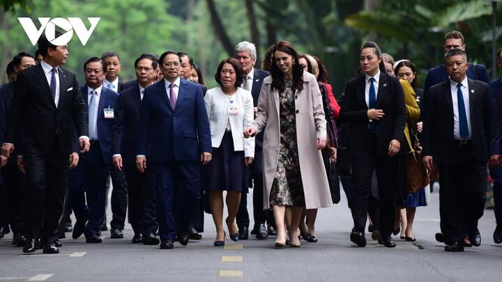 Thủ tướng Phạm Minh Chính chủ trì Lễ đón và hội đàm với Thủ tướng New Zealand - 5
