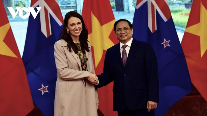 Thủ tướng Phạm Minh Chính chủ trì Lễ đón và hội đàm với Thủ tướng New Zealand - 8