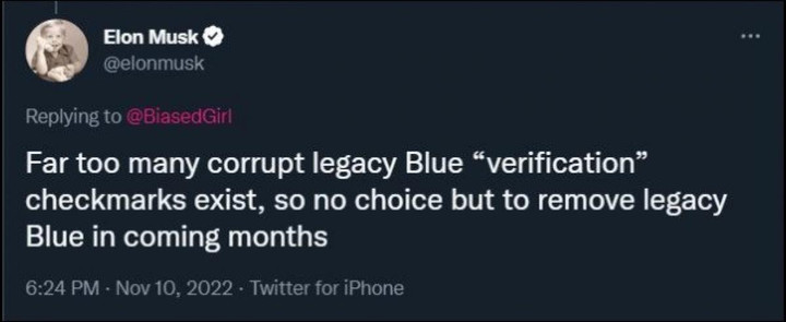 Elon Musk sẽ 'xóa sổ' toàn bộ tích xanh cũ trên Twitter - 3