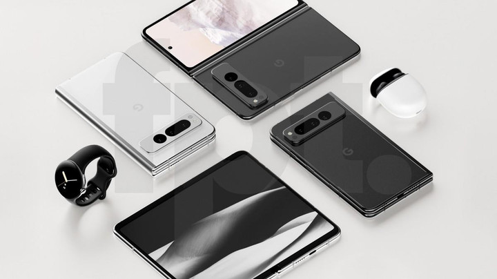 Google Pixel Fold lộ ảnh render: Đối thủ 'nặng ký' dòng smartphone màn hình gập - 1