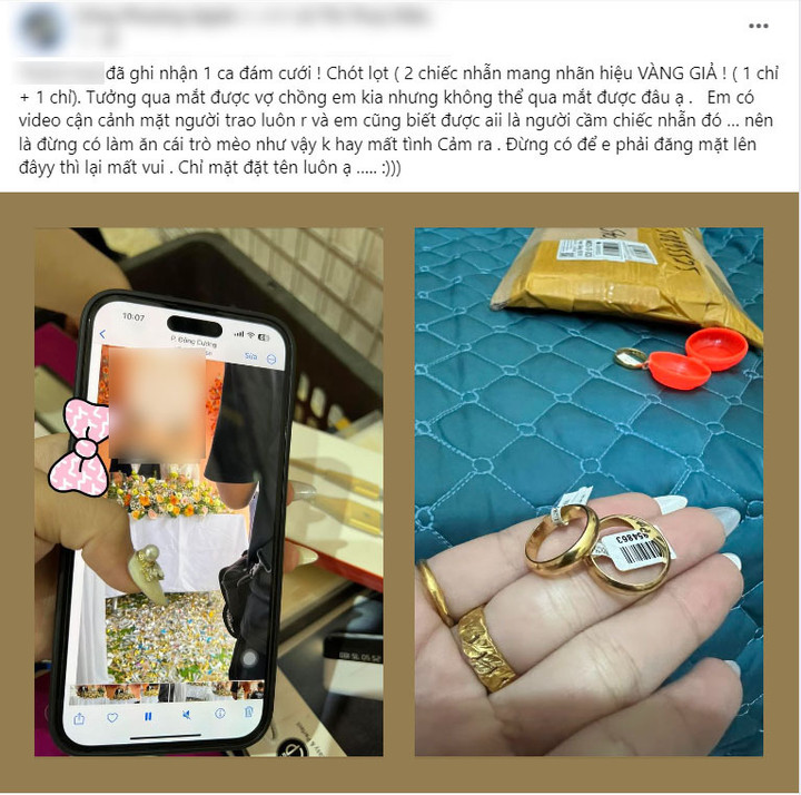Bức xúc tố khách mừng cưới 2 chỉ vàng giả, cặp đôi bất ngờ bị trách ngược - 2