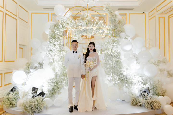 Đám cưới sang trọng của hoa hậu Ngân Anh và chồng MC nổi tiếng - 10