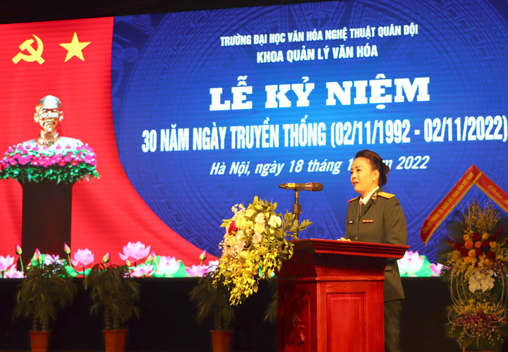 Kỷ niệm 30 năm lập khoa Quản lý văn hoá - Đại học Văn hoá Nghệ thuật Quân đội - 1