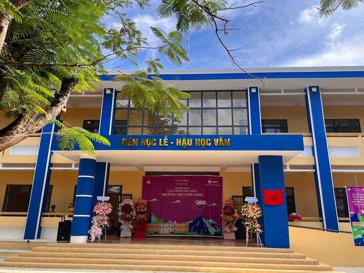 'Diện mạo mới' của trường THCS Đăk Nang tại Đắk Nông với 2 tầng và 6 phòng học - 1