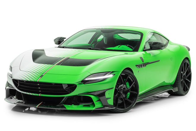 Cận cảnh Ferrari Roma Mansory Tempesta Verde - 1