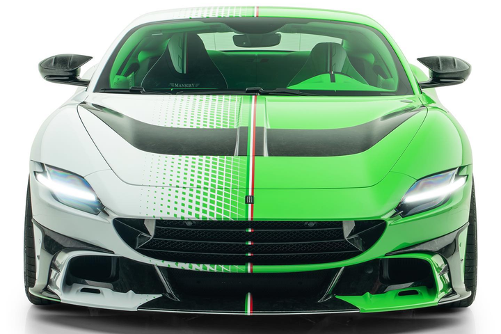 Cận cảnh Ferrari Roma Mansory Tempesta Verde - 3
