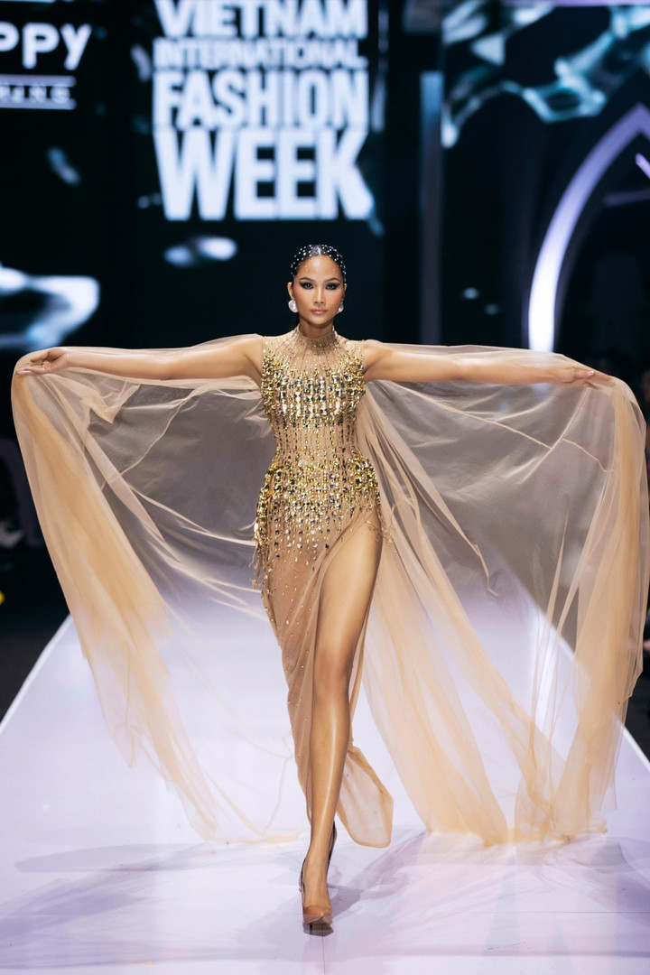 Ảnh: Vẻ đẹp quyền lực của H'Hen Niê trên sàn diễn với mái tóc nặng gần 3 kg - 2