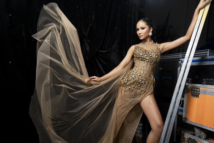 Ảnh: Vẻ đẹp quyền lực của H'Hen Niê trên sàn diễn với mái tóc nặng gần 3 kg - 1