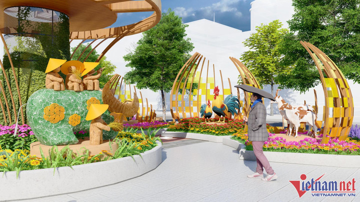 Đường hoa Nguyễn Huệ Tết 2023 có cầu kính và linh vật 20 năm qua - 4