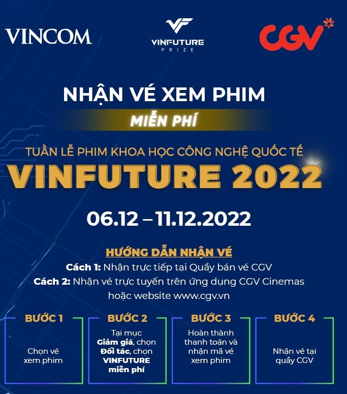 25.000 vé xem phim miễn phí trong Tuần lễ phim Khoa học công nghệ VinFuture - 2