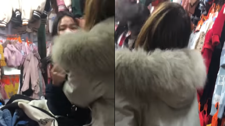 Công an Hà Nội xác minh clip cô gái bị tát khi mặc cả ở chợ Nhà Xanh - 1