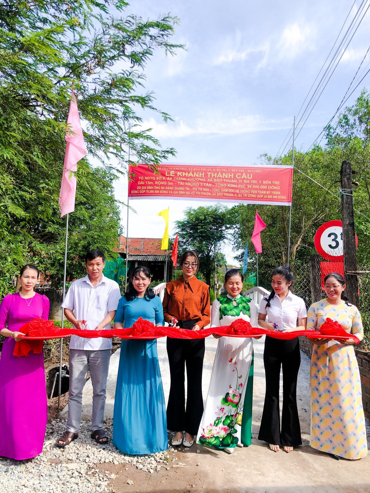 YB Spa khánh thành 2 cây cầu mới tại huyện Ba Tri, Bến Tre - 2