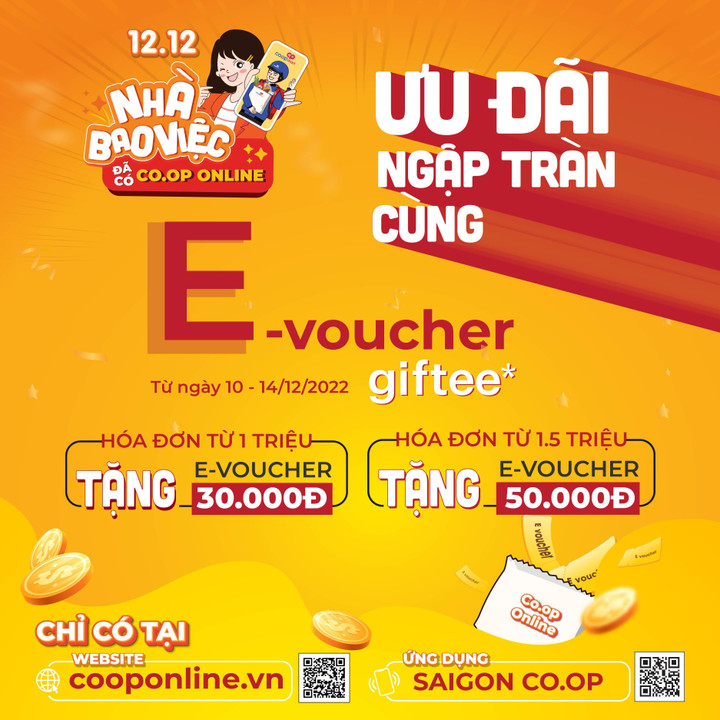 Ngày 12/12: Nhà bao việc đã có Co.op Online - 2