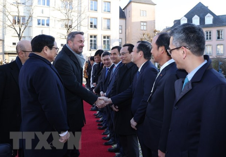 Lễ đón chính thức Thủ tướng Phạm Minh Chính thăm Luxembourg - 2