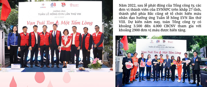 Nhân viên EVNNPC hiến máu nhân đạo hưởng ứng Tuần lễ hồng EVN lần thứ VIII - 3
