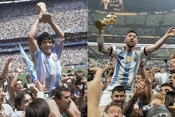 Messi tái hiện hình ảnh vĩ đại của Maradona - 1
