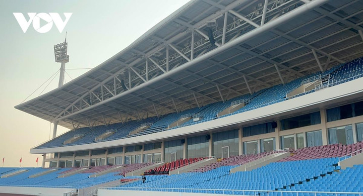 Khung thành sân Mỹ Đình được gia cố trước trận Việt Nam vs Malaysia - 1