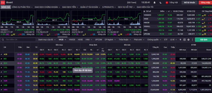 Tăng mạnh cuối phiên, VN-Index lấy lại mốc 1.000 điểm - 1