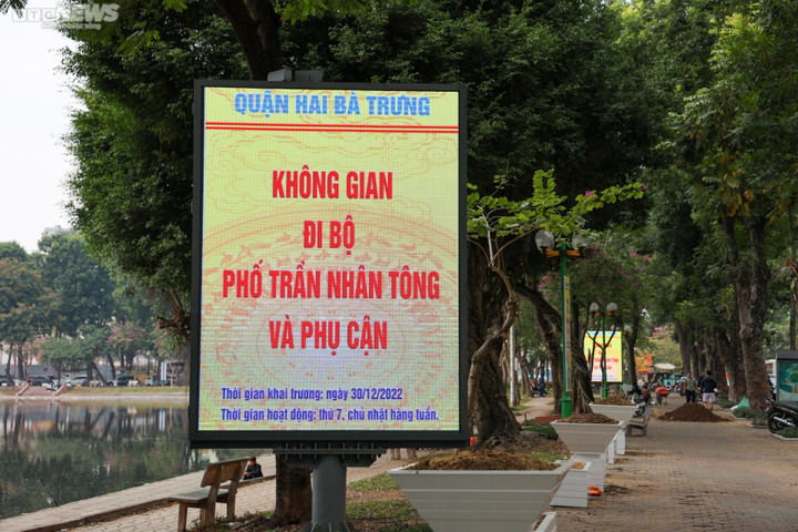 Hà Nội cấm các phương tiện đi vào phố đi bộ Trần Nhân Tông dịp cuối tuần - 1