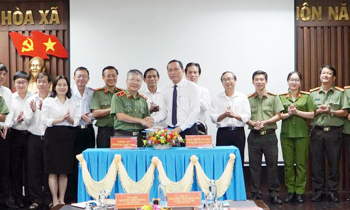 Quảng Nam: BHXH tỉnh và Công an tỉnh ký Kế hoạch phối hợp - 1