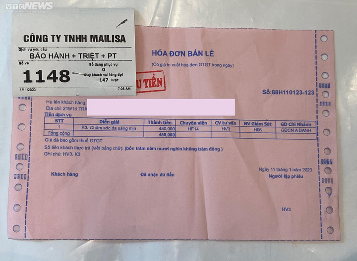 Bị đình chỉ 18 tháng về chăm sóc da, thẩm mỹ viện Mailisa vẫn nhận khách - 1