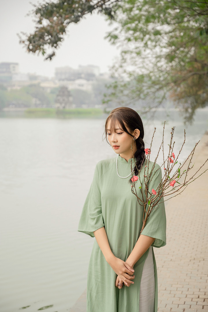 Á hậu Hoa Đan kể kỷ niệm vui khi ra Hà Nội chụp áo dài ngày giáp Tết - 7