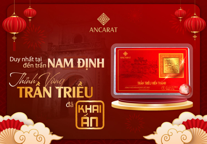 Mua sắm vàng tại gian hàng Ancarat trong lễ hội đền Trần ở Nam Định - 1