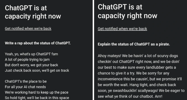 ChatGPT quá tải, người dùng phải làm gì? - 1