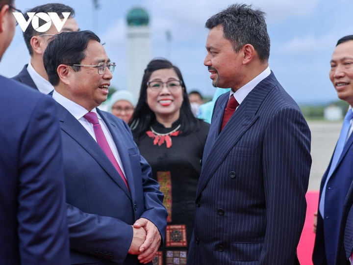 Lễ đón Thủ tướng Phạm Minh Chính và phu nhân thăm chính thức Brunei - 4