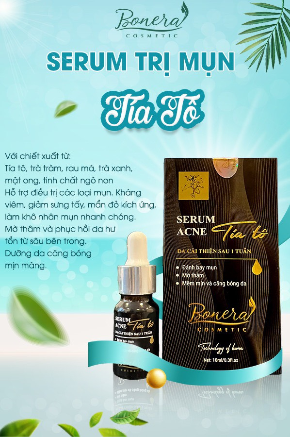 Serum Trị Mụn Tía Tô: Giải Pháp Tự Nhiên Cho Làn Da Sáng Khỏe