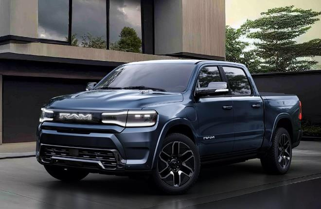 Ram, Chevrolet Silverado 1500, ảnh 1 Bán tải điện Ram REV 2024 lộ diện với thiết kế mới - 2