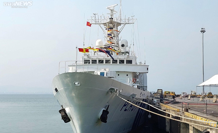 Cận cảnh Tàu tuần tra Lực lượng Bảo vệ bờ biển Nhật Bản vừa cập cảng Đà Nẵng - 1
