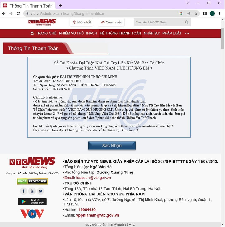 Fanpage mạo danh Đài VTC, Báo VTC News để lừa tuyển người mẫu nhí - 2