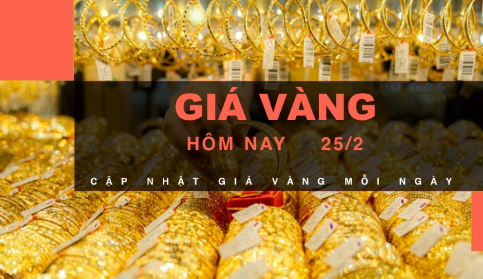 Giá vàng hôm nay 25/2: Tiếp tục giảm - 1