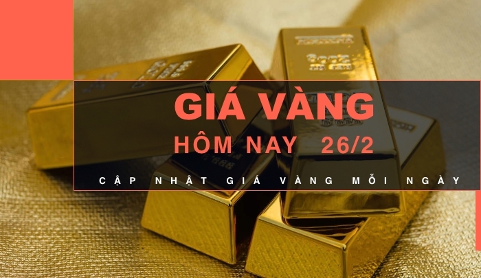 Giá vàng hôm nay 26/2: Tiếp tục đà giảm - 1