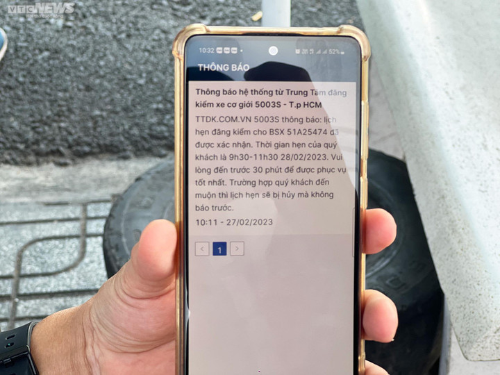 TP.HCM: Đặt lịch qua app đăng kiểm trước, tới nơi tài xế vẫn phải xếp hàng chờ - 3