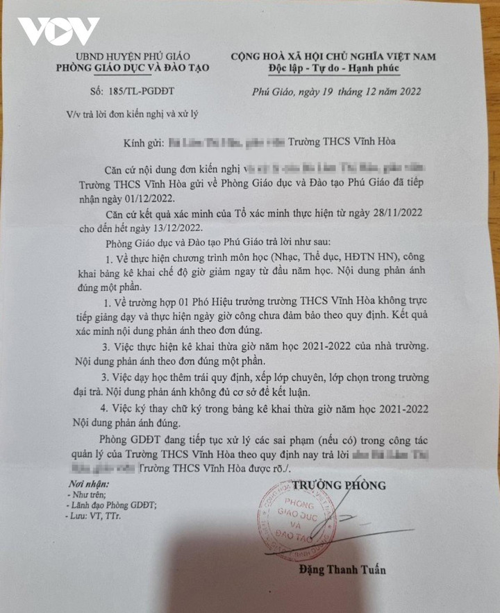 Bình Dương: Giáo viên 'tố' hiệu phó không làm vẫn nhận lương - 2