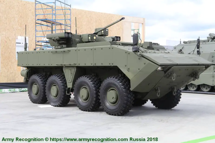 Rò rỉ hình ảnh xe bọc thép tối tân Boomerang Nga tiến về Ukraine - 2