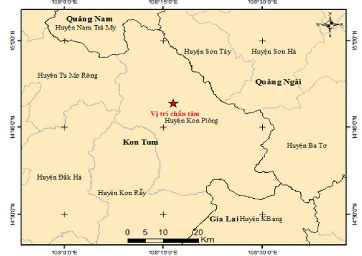 4 ngày liên tiếp, Kon Tum xảy ra động đất - 1