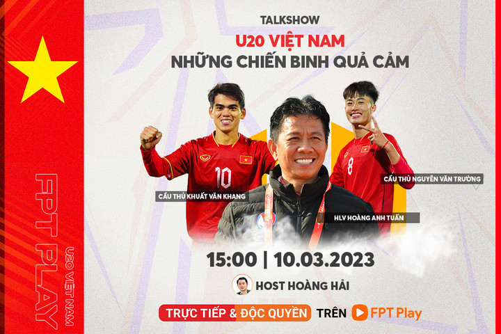 Thầy trò HLV Hoàng Anh Tuấn tham dự buổi talkshow đặc biệt cùng FPT Play - 3