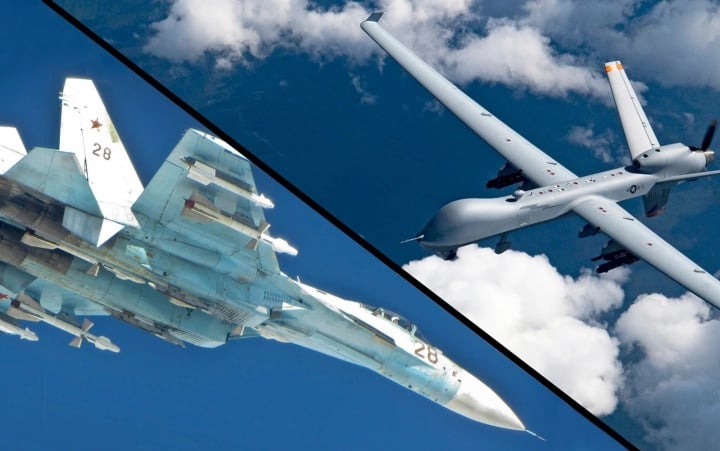 Quân đội Mỹ: Máy bay Nga xả thẳng nhiên liệu lên UAV MQ-9 - 1