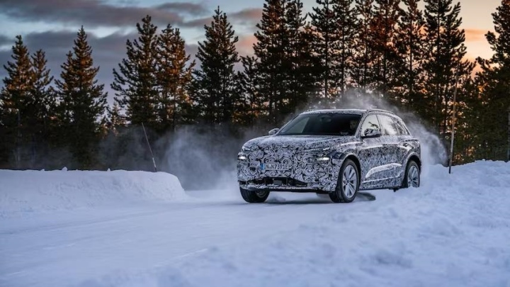 Hé lộ hình ảnh thử nghiệm thực tế của Audi Q6 e-tron  - 2